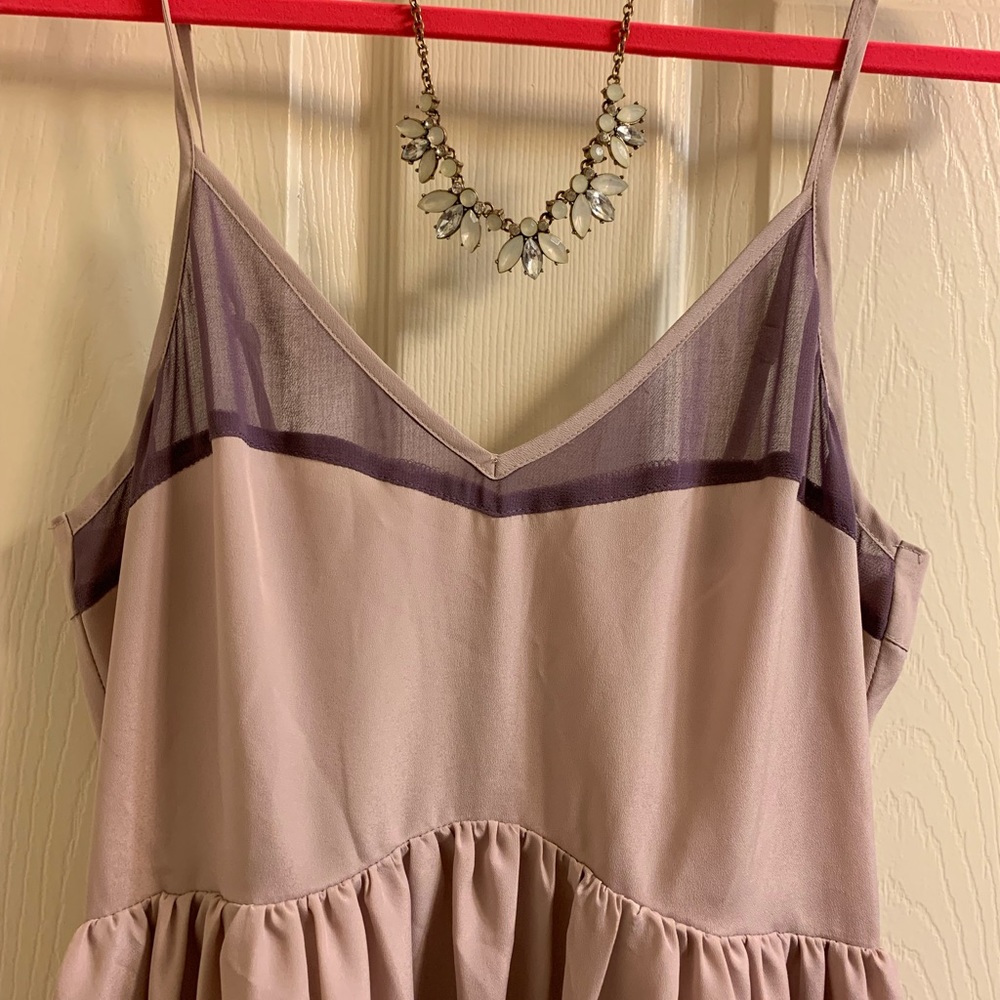 Rapunzel Purple lavender strap hi-lo dress